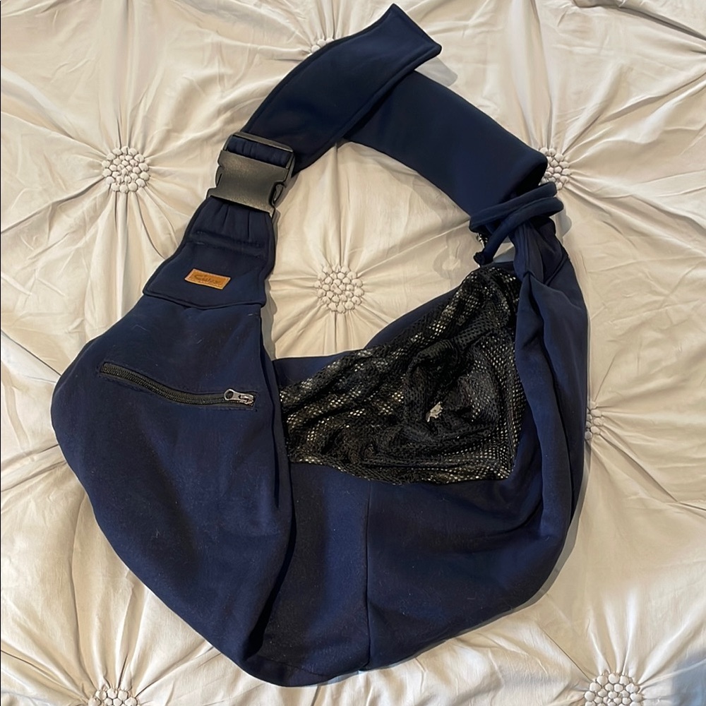 Navy Blue Sling Pet Carrier